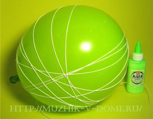 Новогодний шар с глиттером DIY МК Елочные игрушки своими руками Игрушка на елку
